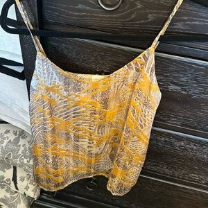 Brand New Roan & Ryan Cami Gold and Brown Small